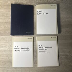2024 Hyundai Kona / Kona N Line Owner's Manual Set Very Nice Condition